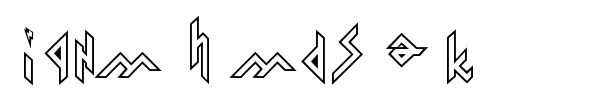 Iron H Metal font preview